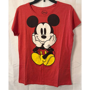 Disney Mickey Mouse Front Back T-Shirt Junior’s Size XL